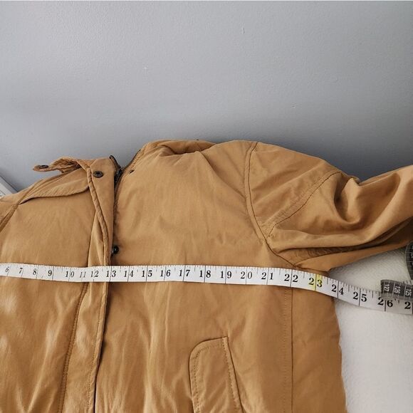 Urban Outfitters Silence + Noise Yellow 3/4 Sleeve Swing Anorak Sz Jacket Large - Picture 5 of 7